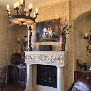 Fireplace mantel